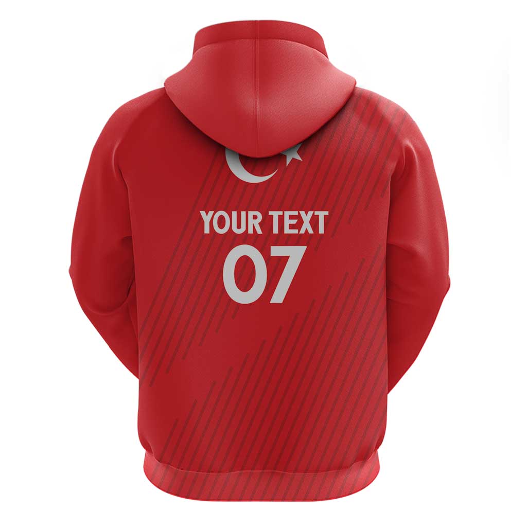 Turkiye Football 2024 Custom Hoodie Crescent-Stars Basic Style LT7