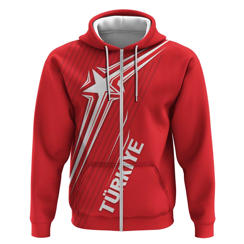 Turkiye Football 2024 Custom Hoodie Crescent-Stars Basic Style LT7