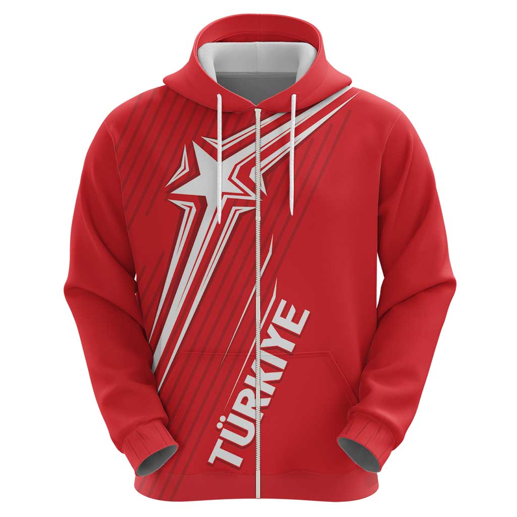 Turkiye Football 2024 Custom Hoodie Crescent-Stars Basic Style LT7