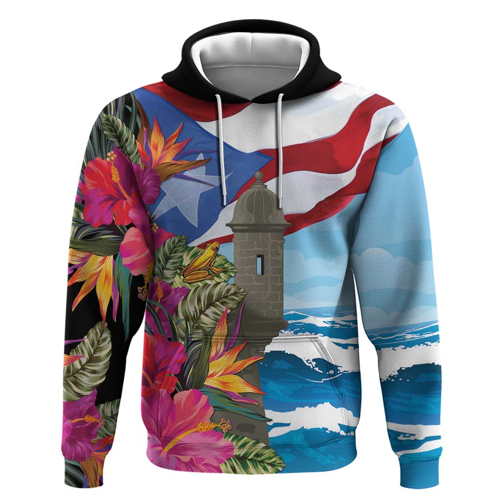 Puerto Rico El Morro Hoodie Boriken Seascape LT7