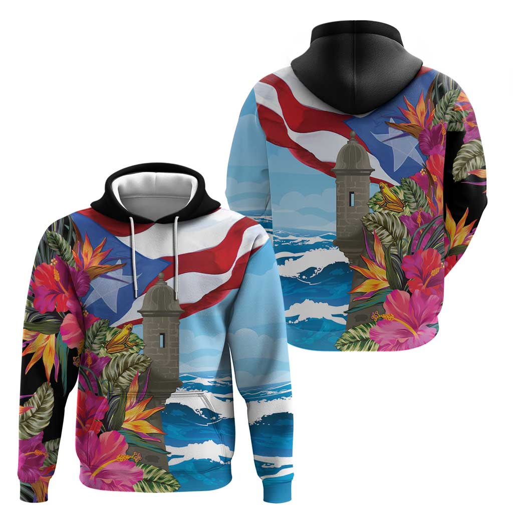 Puerto Rico El Morro Hoodie Boriken Seascape LT7