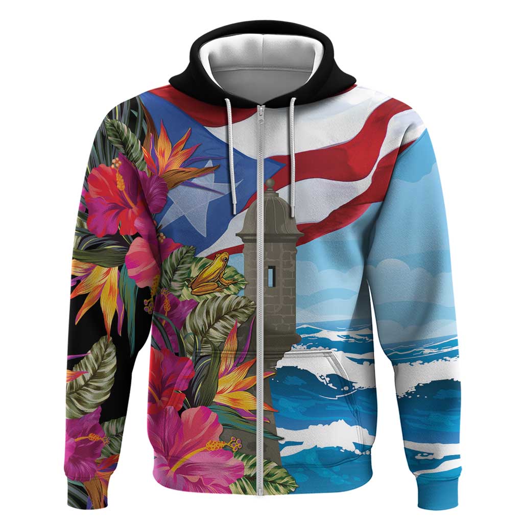 Puerto Rico El Morro Hoodie Boriken Seascape LT7