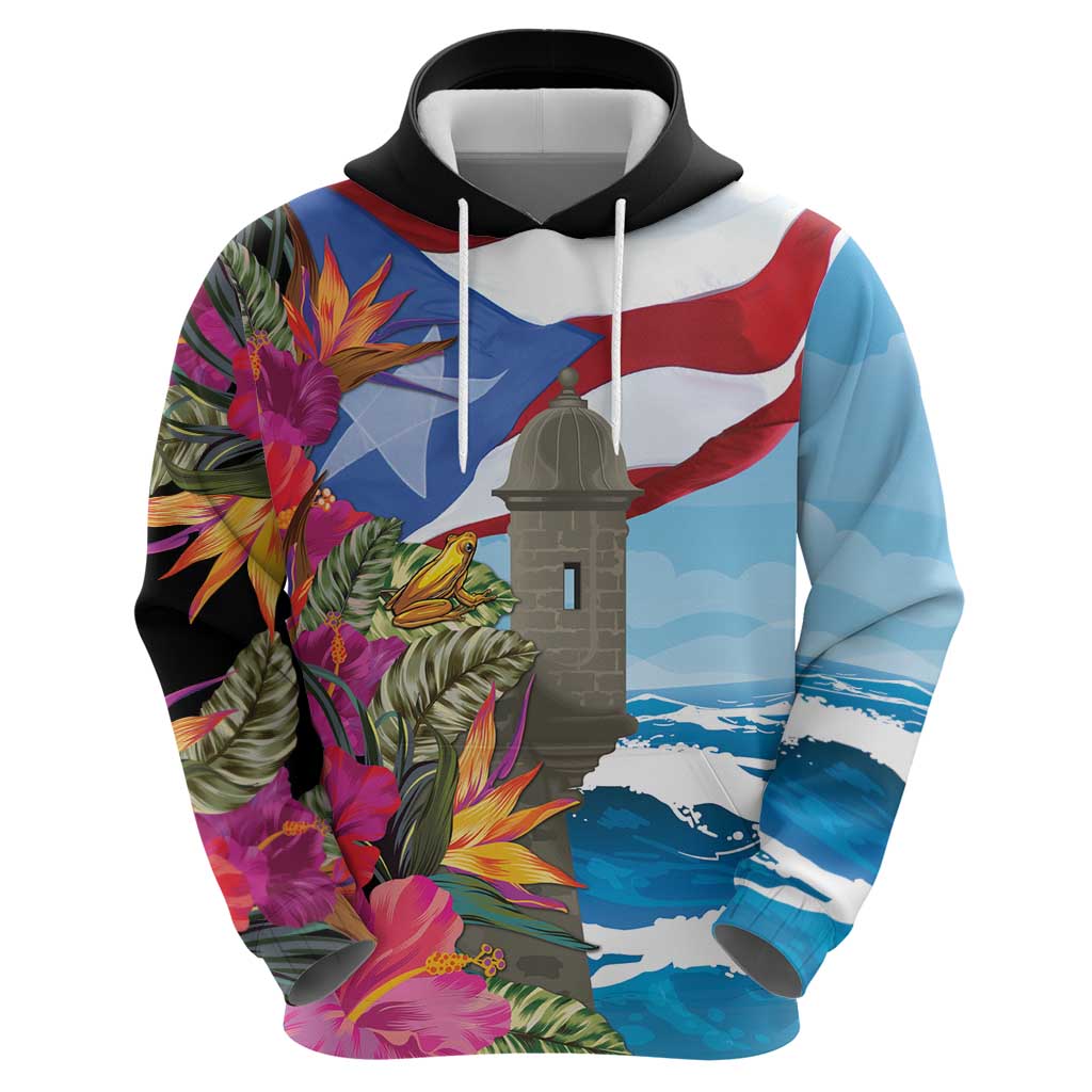 Puerto Rico El Morro Hoodie Boriken Seascape LT7