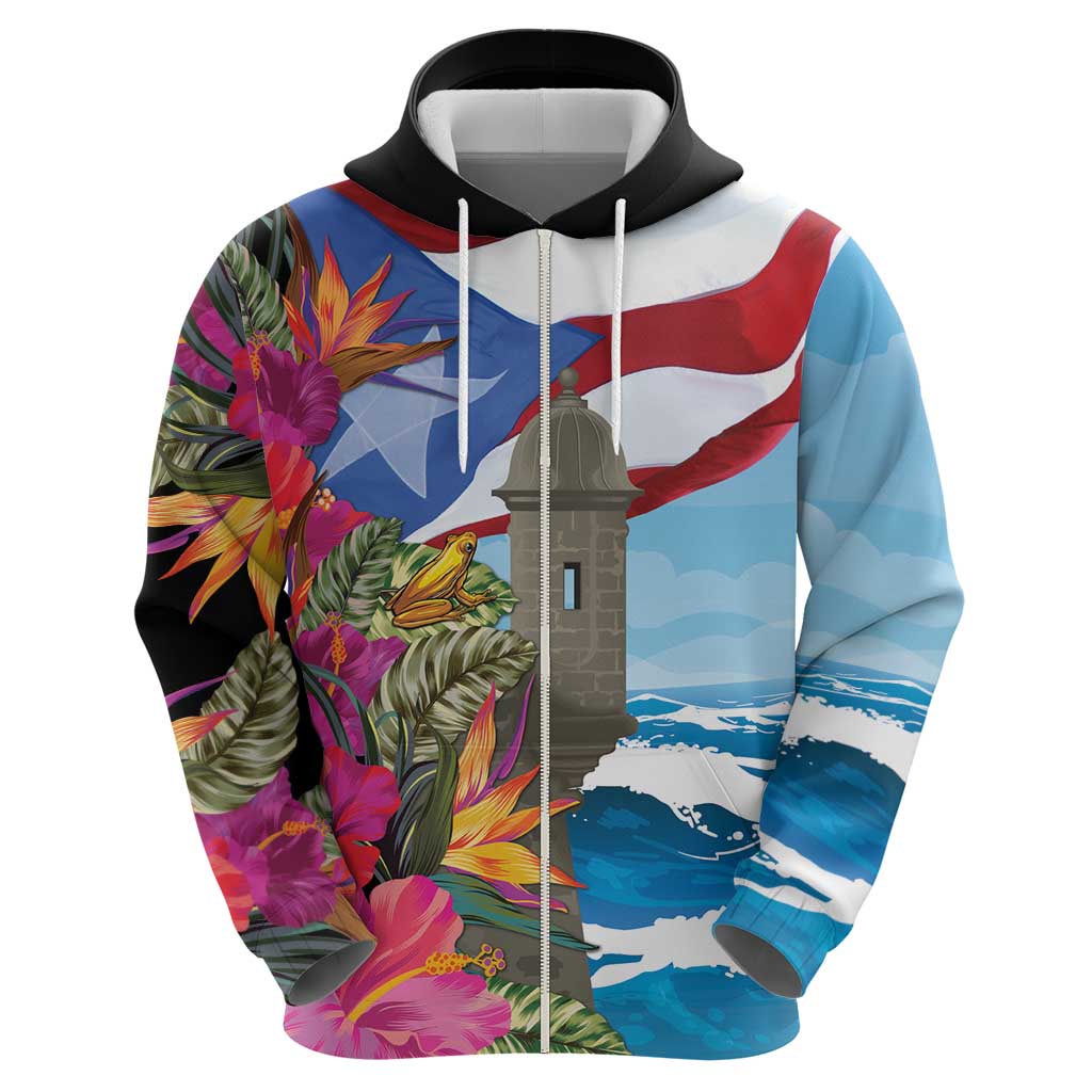 Puerto Rico El Morro Hoodie Boriken Seascape LT7