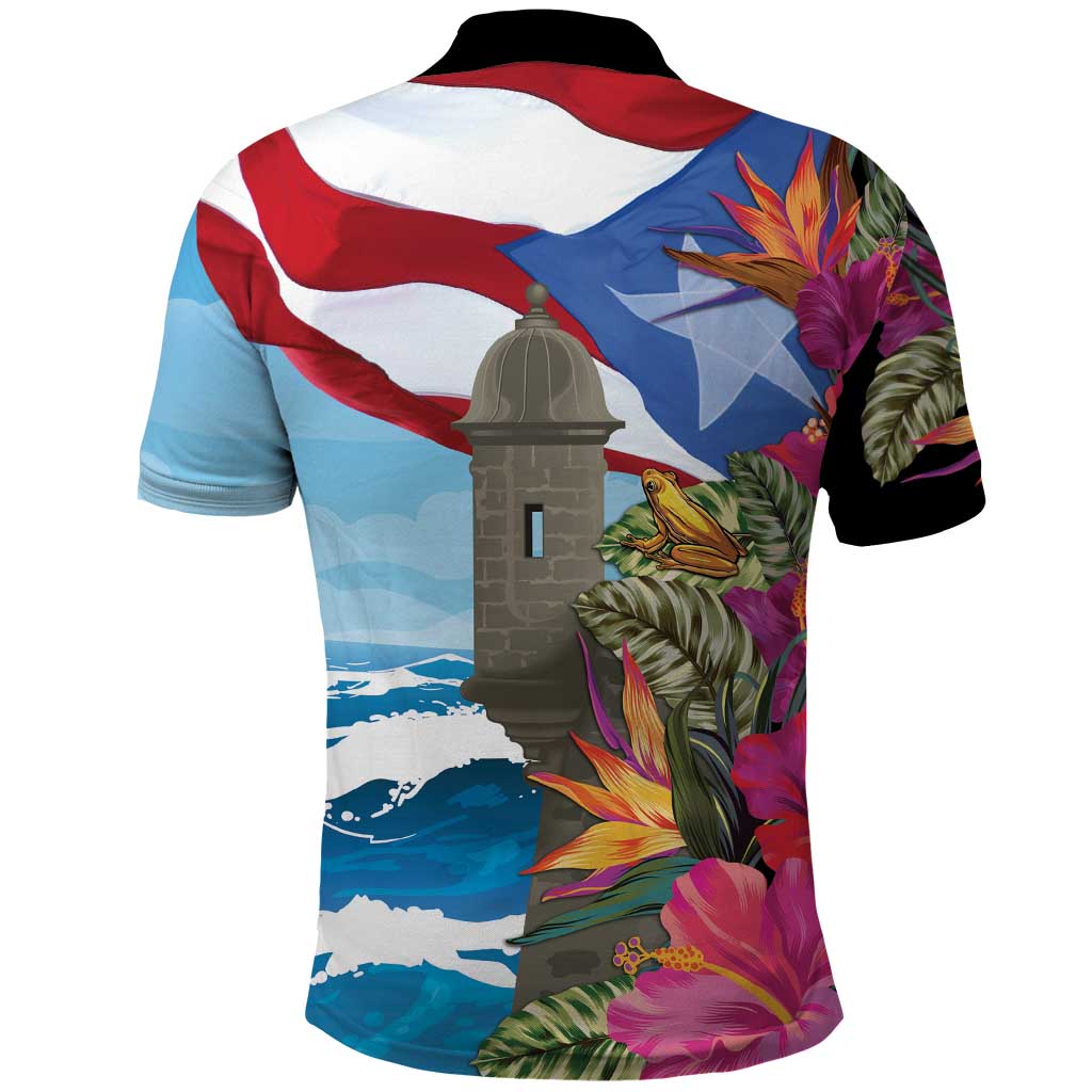 Puerto Rico El Morro Polo Shirt Boriken Seascape LT7