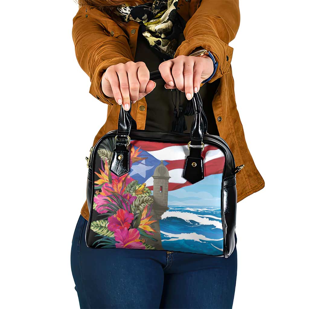 Puerto Rico El Morro Shoulder Handbag Boriken Seascape LT7