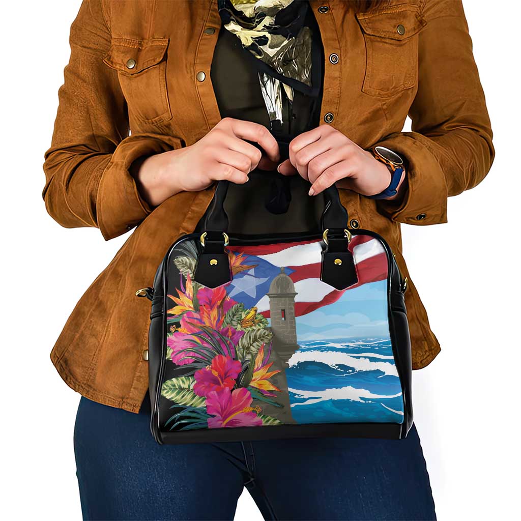 Puerto Rico El Morro Shoulder Handbag Boriken Seascape LT7