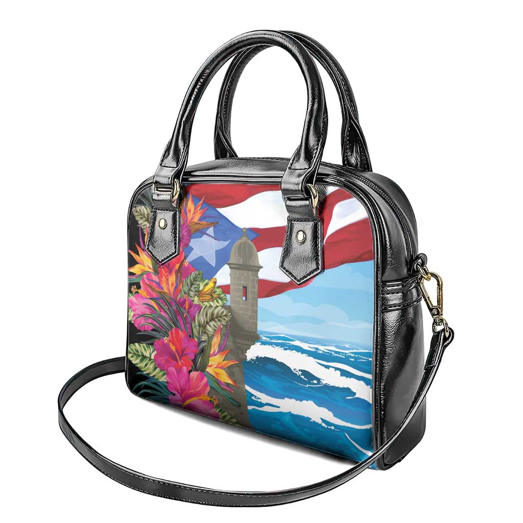 Puerto Rico El Morro Shoulder Handbag Boriken Seascape LT7