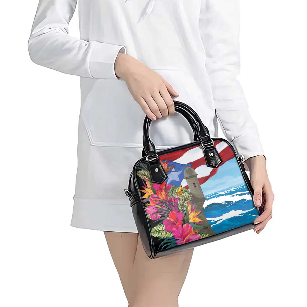 Puerto Rico El Morro Shoulder Handbag Boriken Seascape LT7