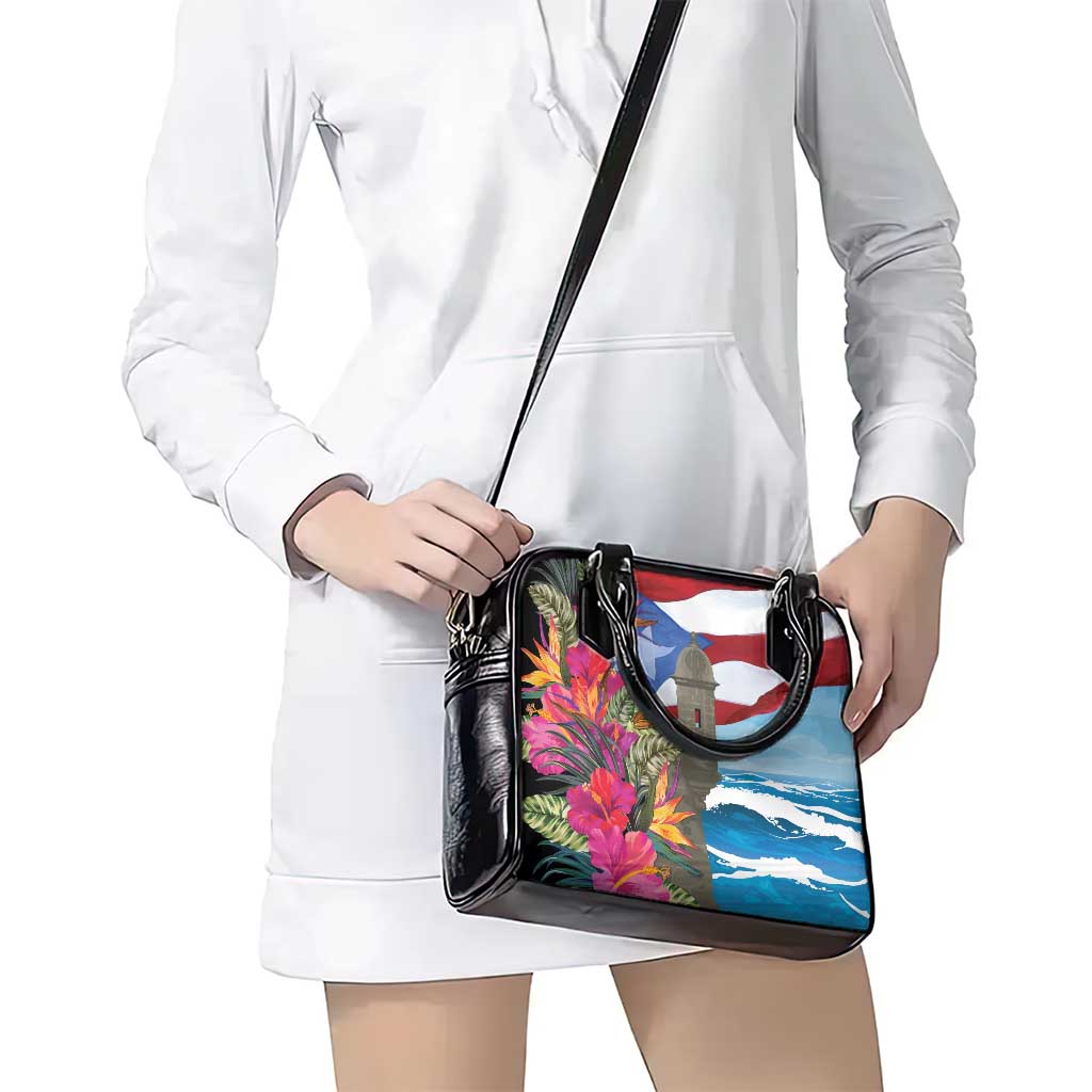 Puerto Rico El Morro Shoulder Handbag Boriken Seascape LT7