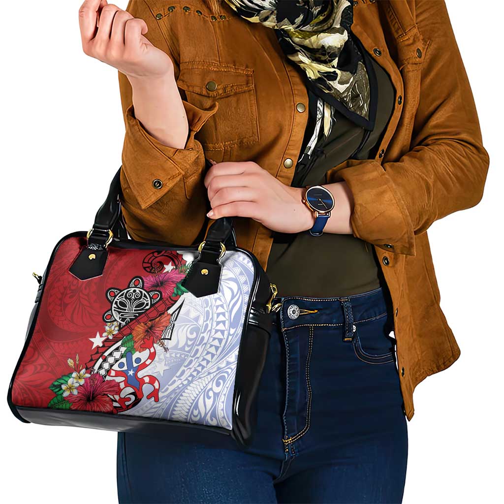 Puerto Rico Boricua Shoulder Handbag Taino - Polynesia Tribal Mix LT7
