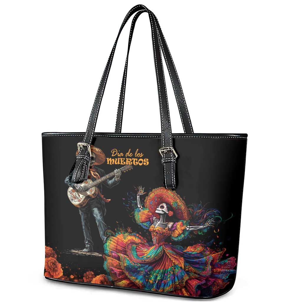 Mexico Dia de los Muertos Leather Tote Bag La Calavera Catrina LT7