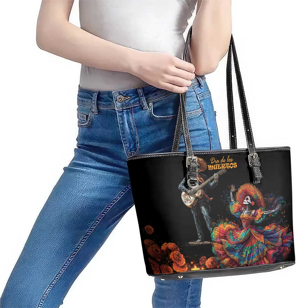 Mexico Dia de los Muertos Leather Tote Bag La Calavera Catrina LT7
