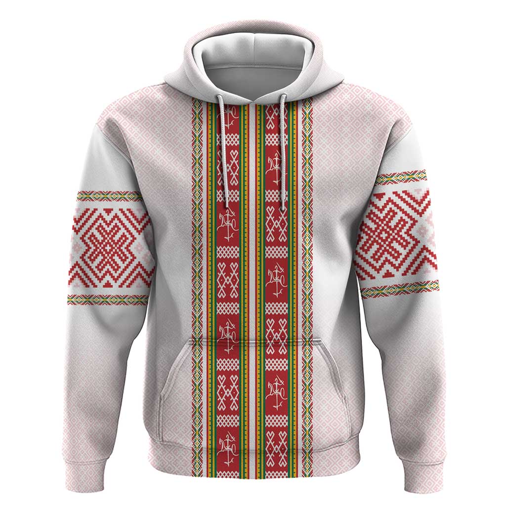Lithuania Folk Pattern Vytis Motif Hoodie LT7