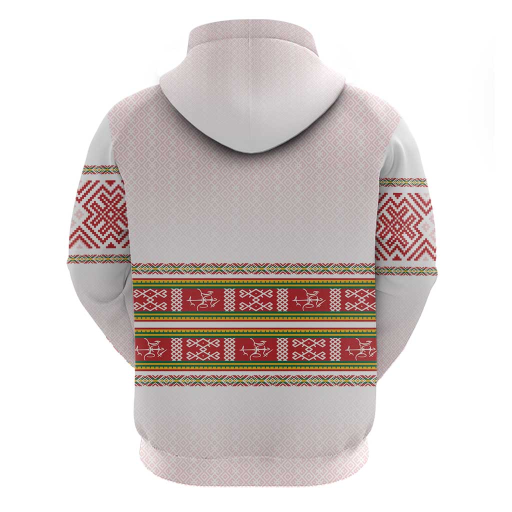 Lithuania Folk Pattern Vytis Motif Hoodie LT7
