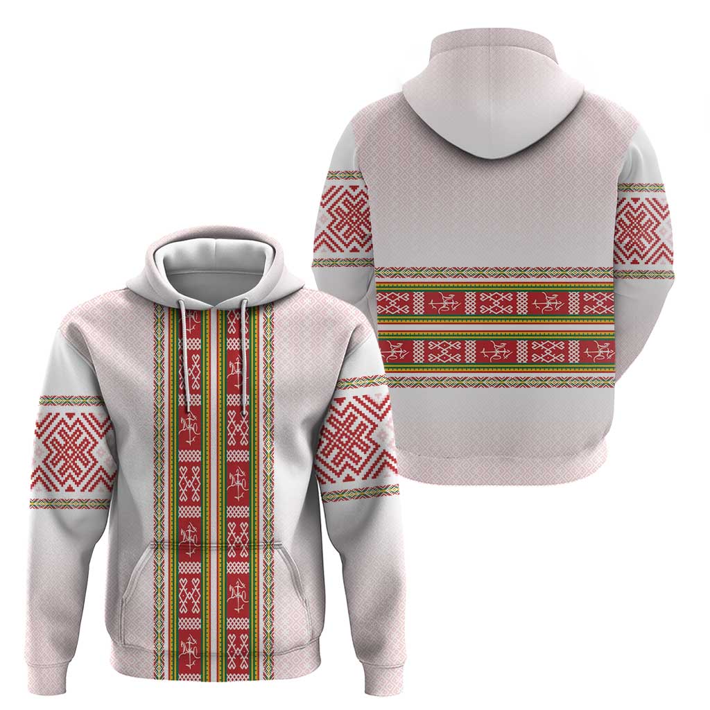 Lithuania Folk Pattern Vytis Motif Hoodie LT7