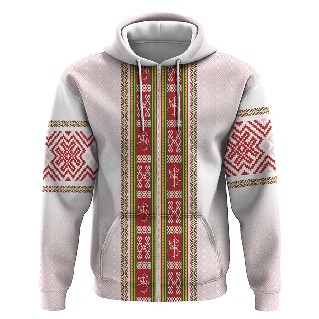 Lithuania Folk Pattern Vytis Motif Hoodie LT7