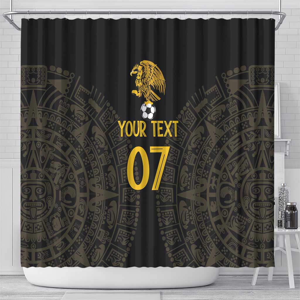 Mexico Football Custom Shower Curtain Viva Mexicana Aztec Inspired LT7