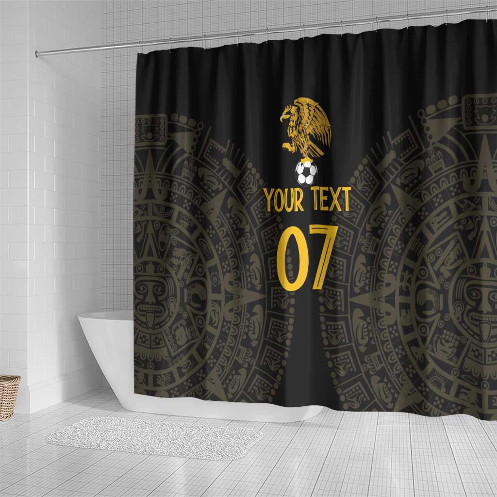 Mexico Football Custom Shower Curtain Viva Mexicana Aztec Inspired LT7
