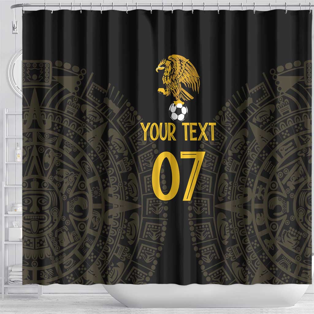 Mexico Football Custom Shower Curtain Viva Mexicana Aztec Inspired LT7