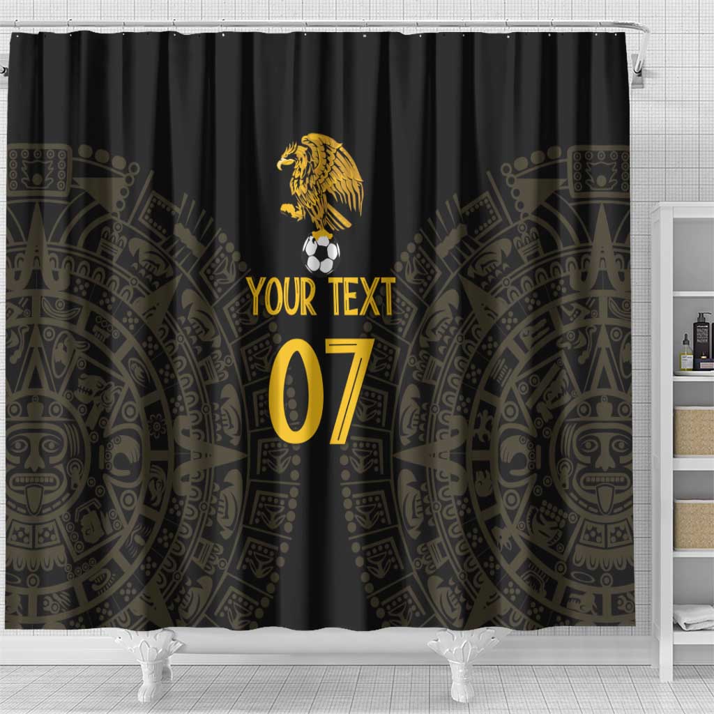 Mexico Football Custom Shower Curtain Viva Mexicana Aztec Inspired LT7