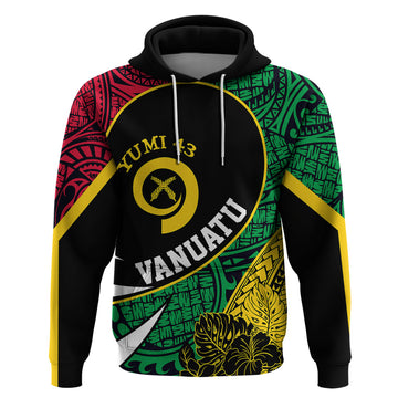 Personalised Vanuatu Hoodie Independence Day Yumi 43 LT7