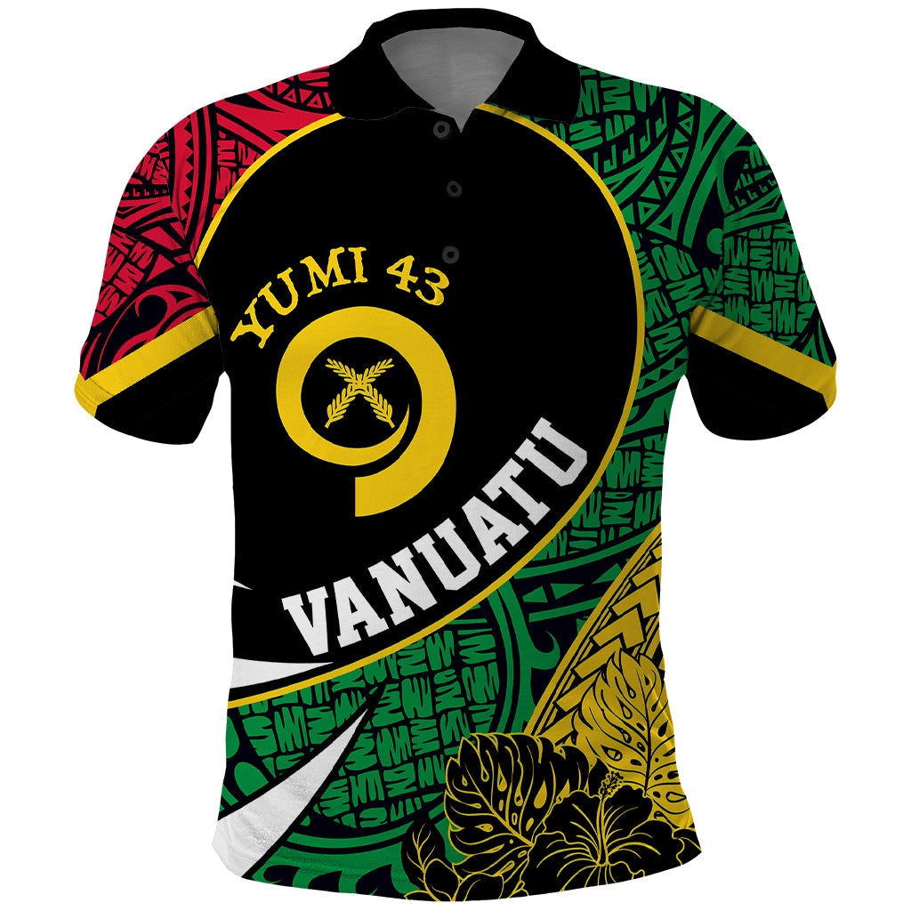 Personalised Vanuatu Polo Shirt Independence Day Yumi 43 LT7