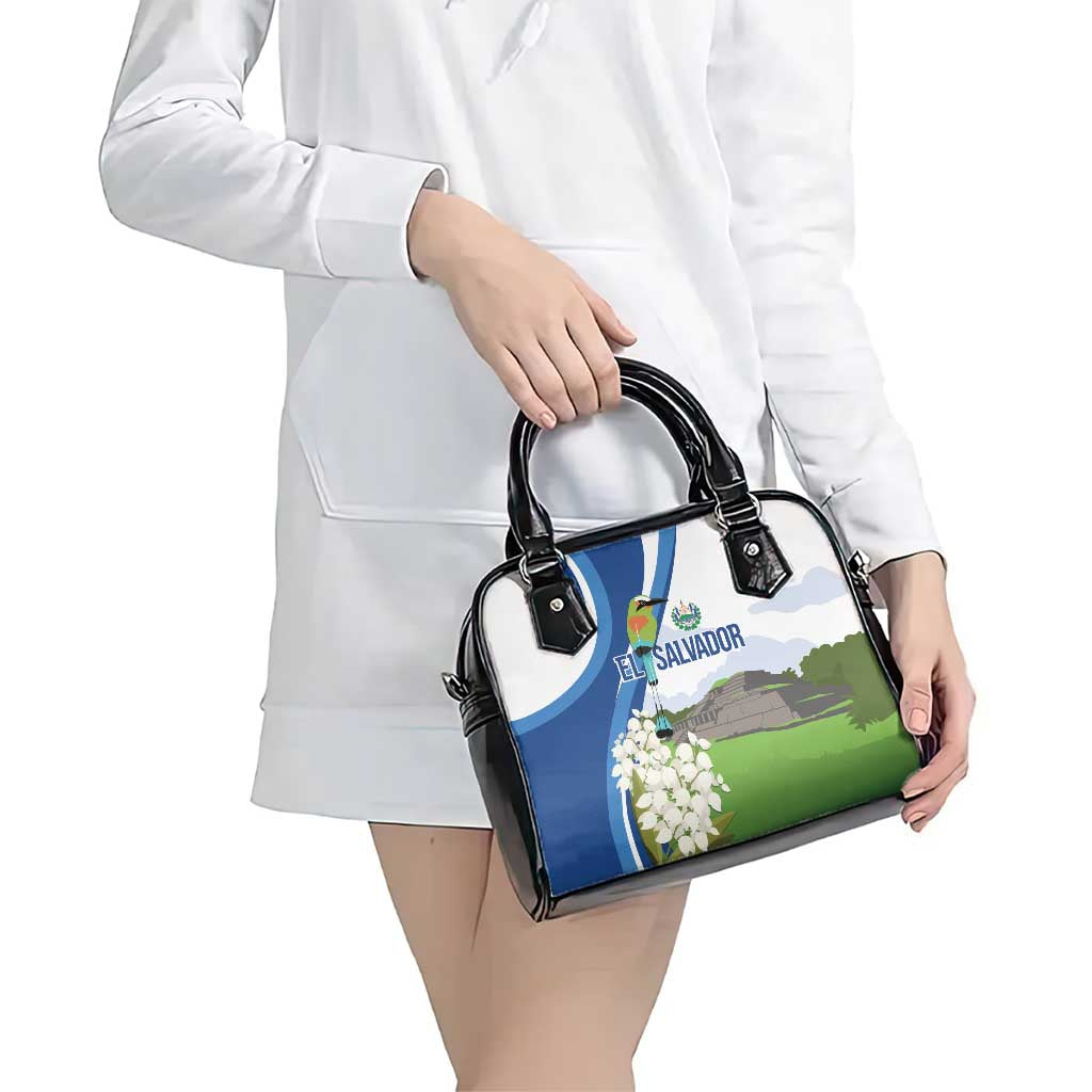 El Salvador Tazumal Shoulder Handbag Flor de Izote with Torogoz Bird LT7