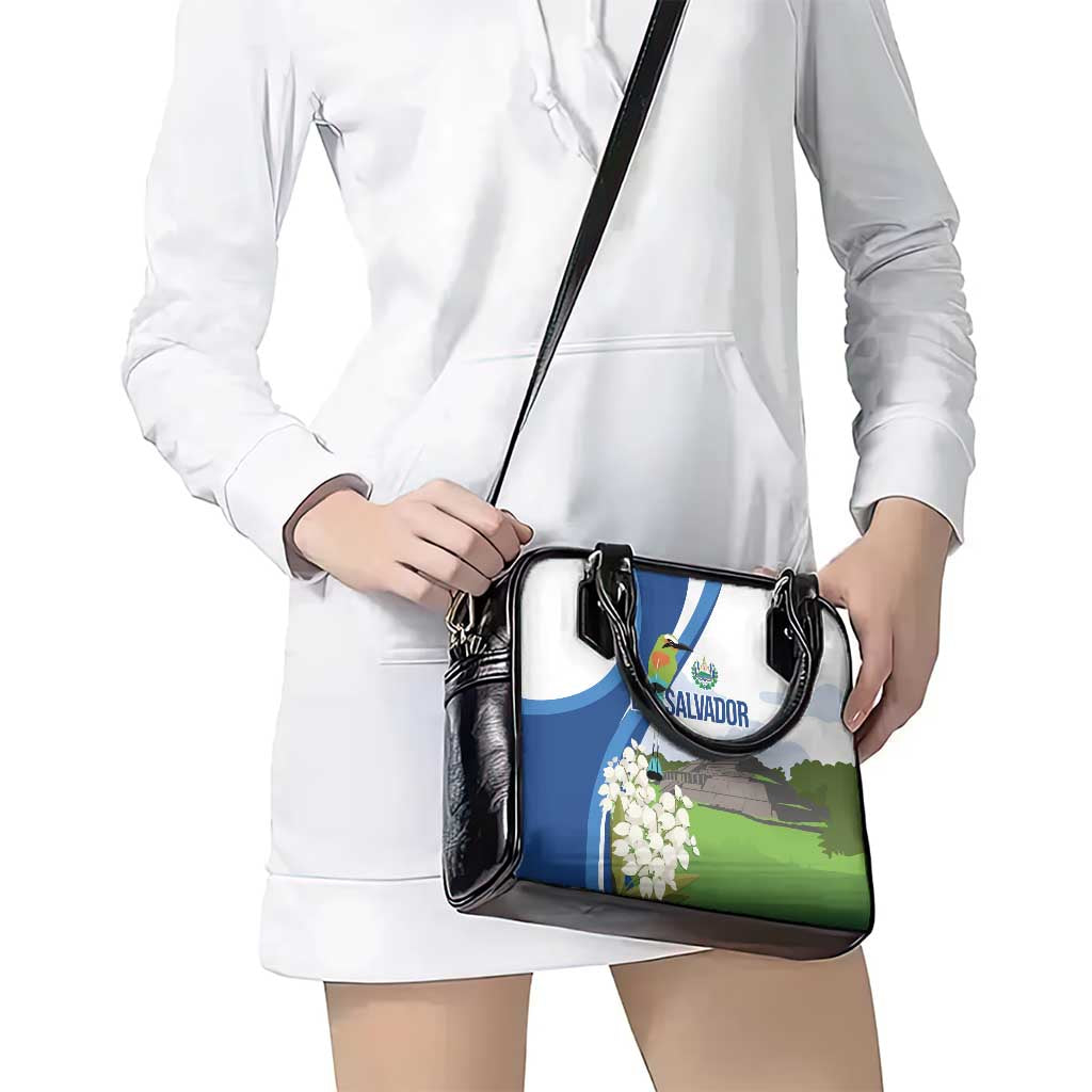 El Salvador Tazumal Shoulder Handbag Flor de Izote with Torogoz Bird LT7