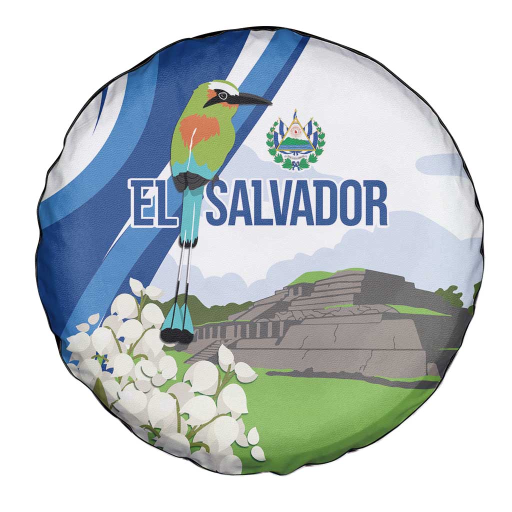 El Salvador Tazumal Spare Tire Cover Flor de Izote with Torogoz Bird LT7
