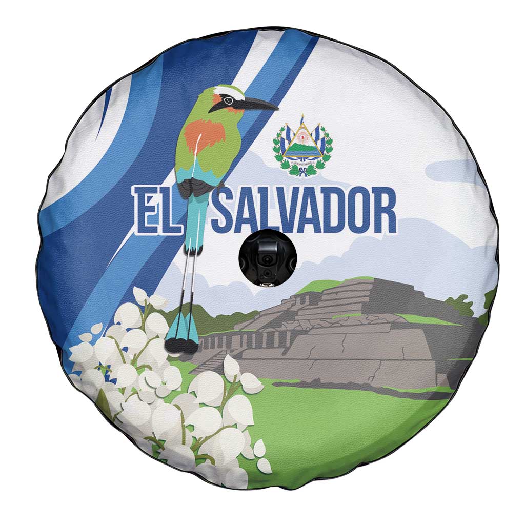 El Salvador Tazumal Spare Tire Cover Flor de Izote with Torogoz Bird LT7