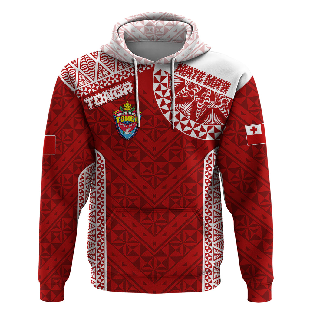 Personalised Tonga Rugby Hoodie Mate Ma'a Tonga Champions LT7