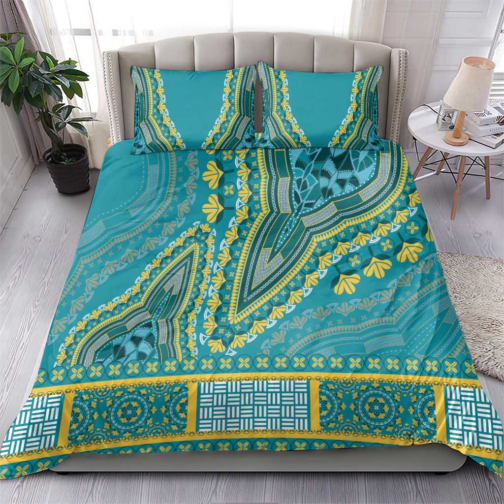 Dashiki Bedding Set Luxury Afro - Teal LT7