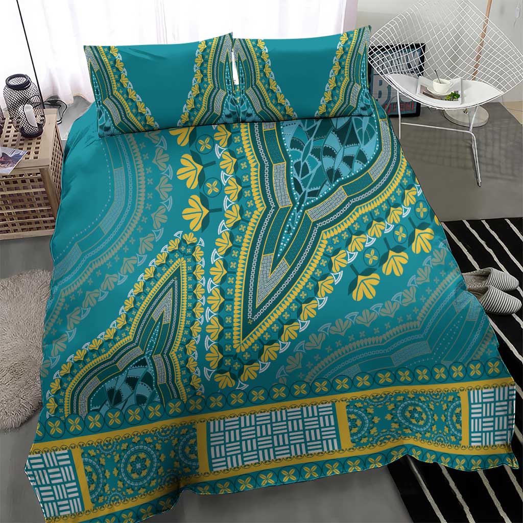 Dashiki Bedding Set Luxury Afro - Teal LT7