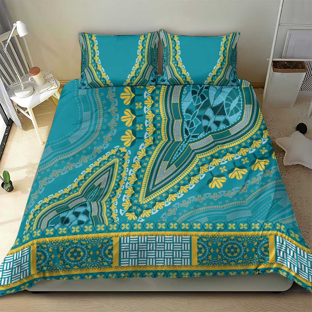 Dashiki Bedding Set Luxury Afro - Teal LT7