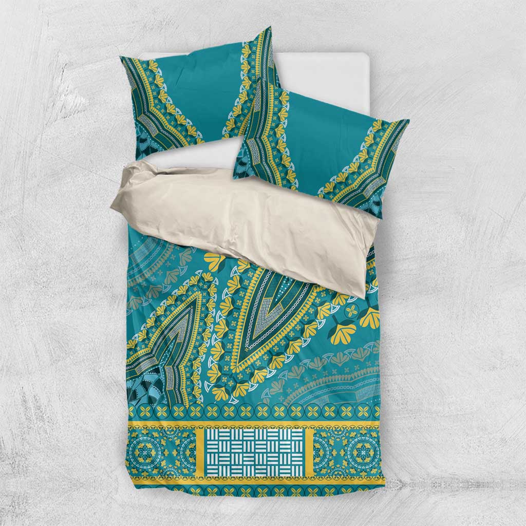 Dashiki Bedding Set Luxury Afro - Teal LT7