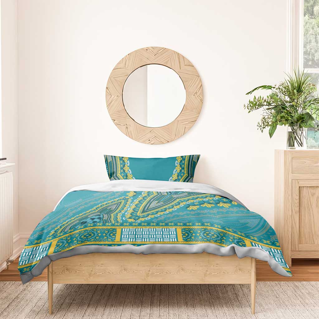 Dashiki Bedding Set Luxury Afro - Teal LT7