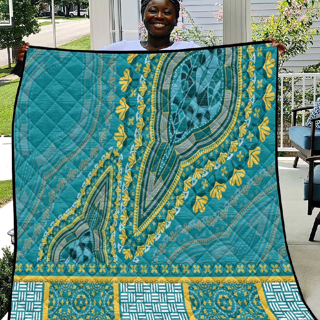Dashiki Quilt Luxury Afro - Teal LT7