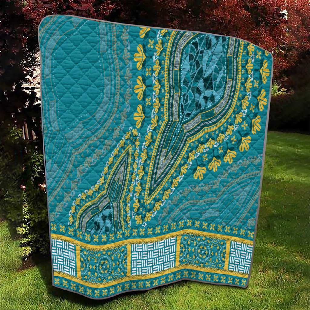 Dashiki Quilt Luxury Afro - Teal LT7