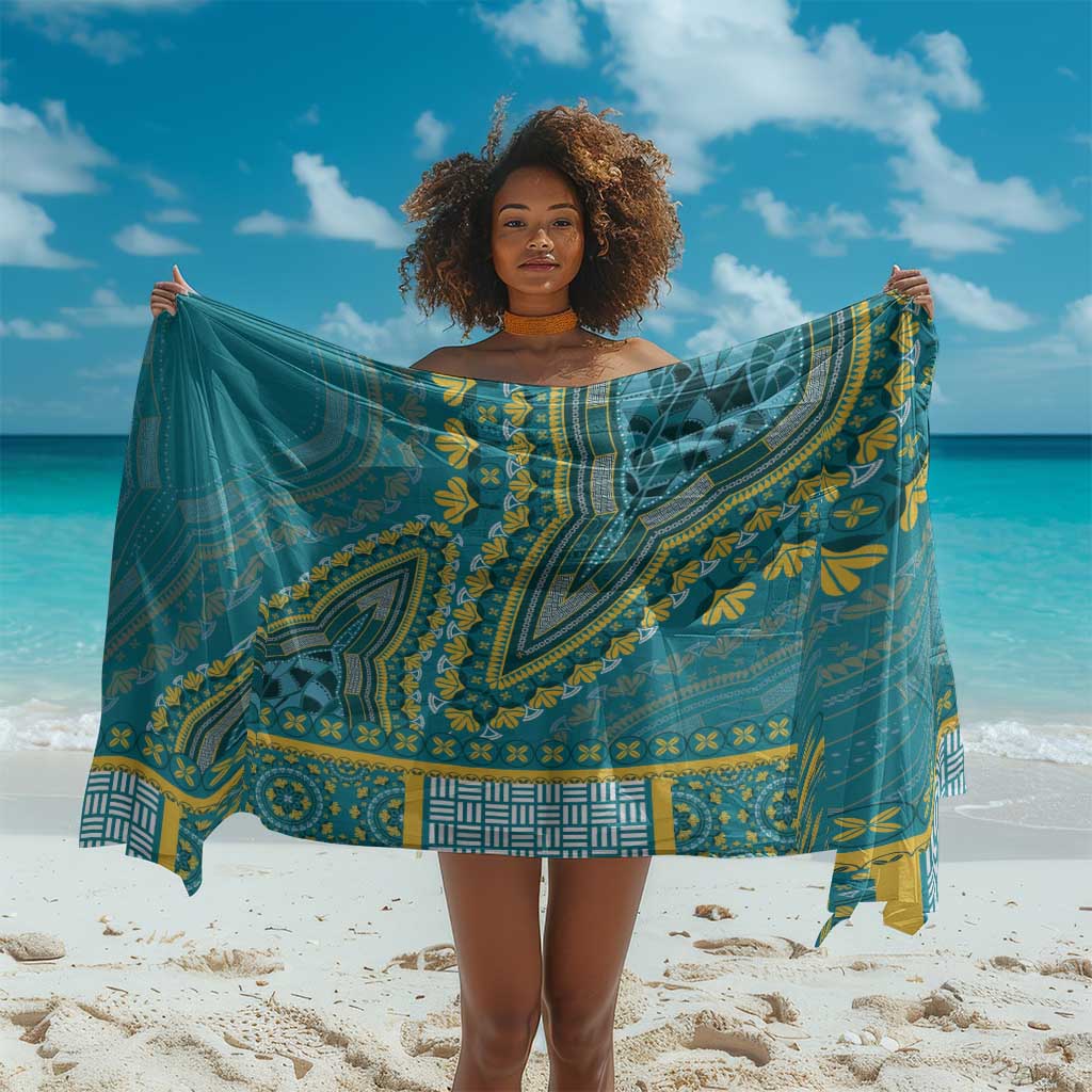 Dashiki Sarong Luxury Afro - Teal LT7