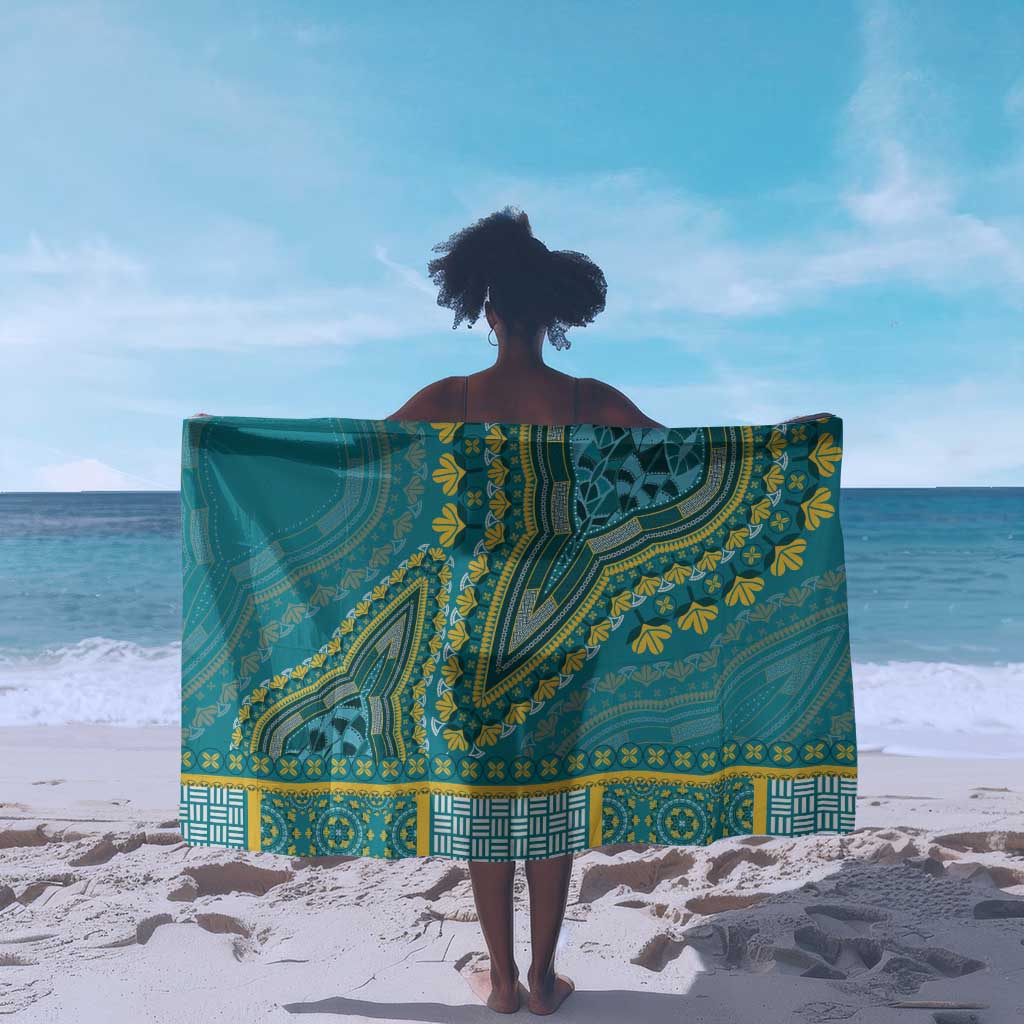 Dashiki Sarong Luxury Afro - Teal LT7