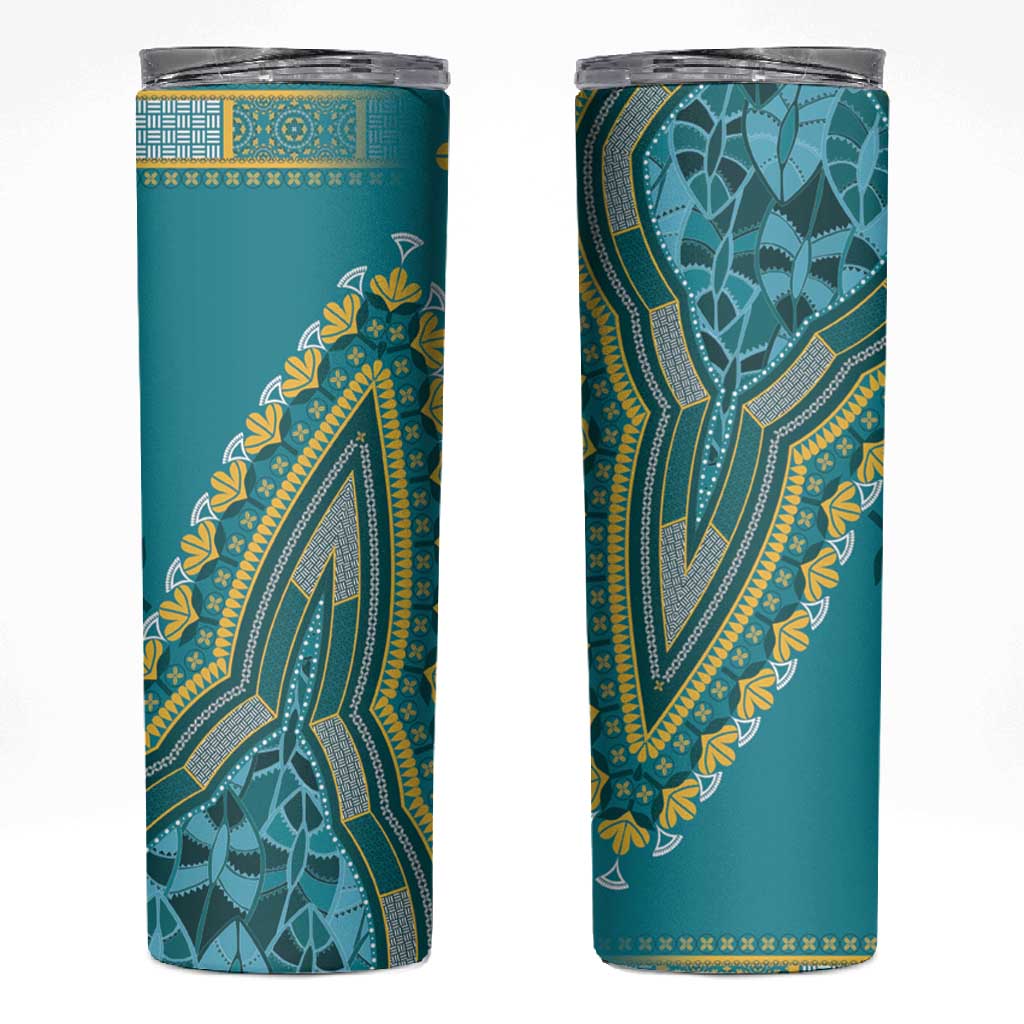 Dashiki Skinny Tumbler Luxury Afro - Teal LT7