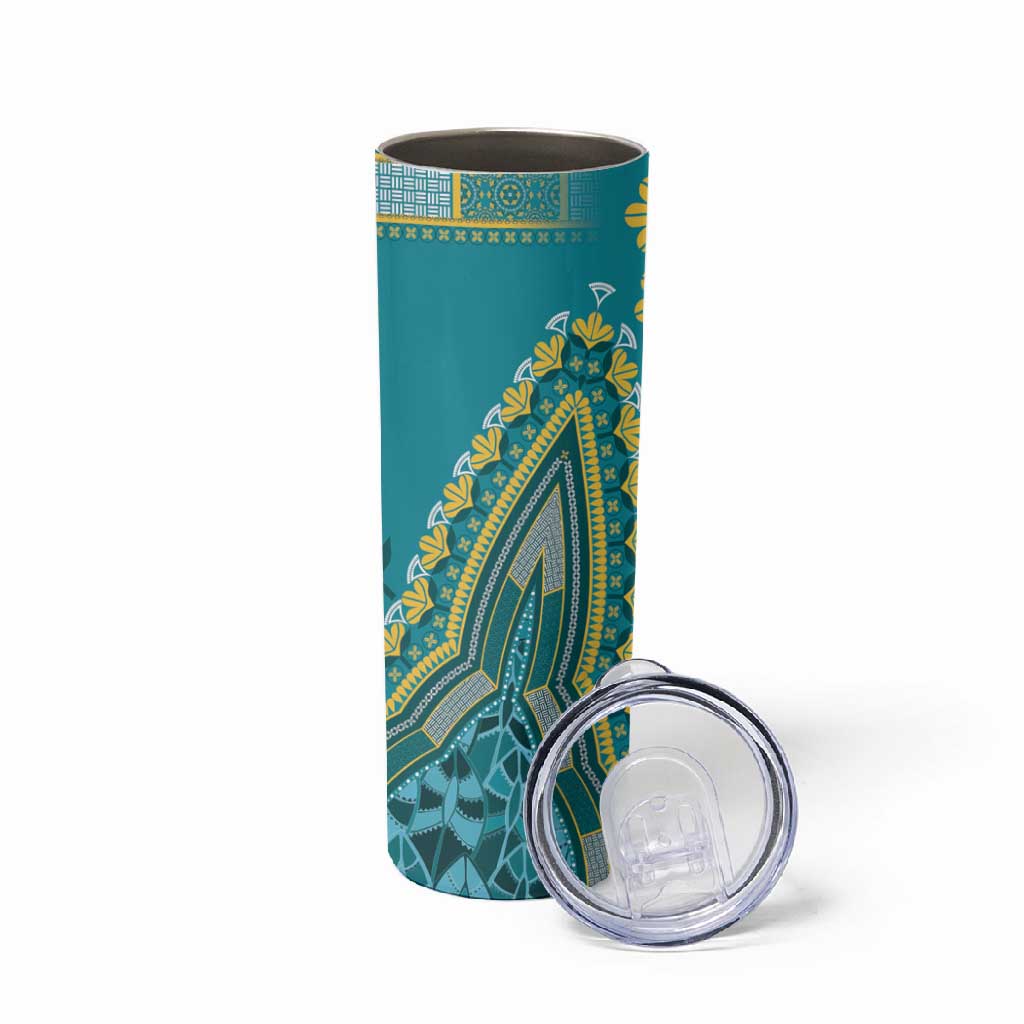 Dashiki Skinny Tumbler Luxury Afro - Teal LT7