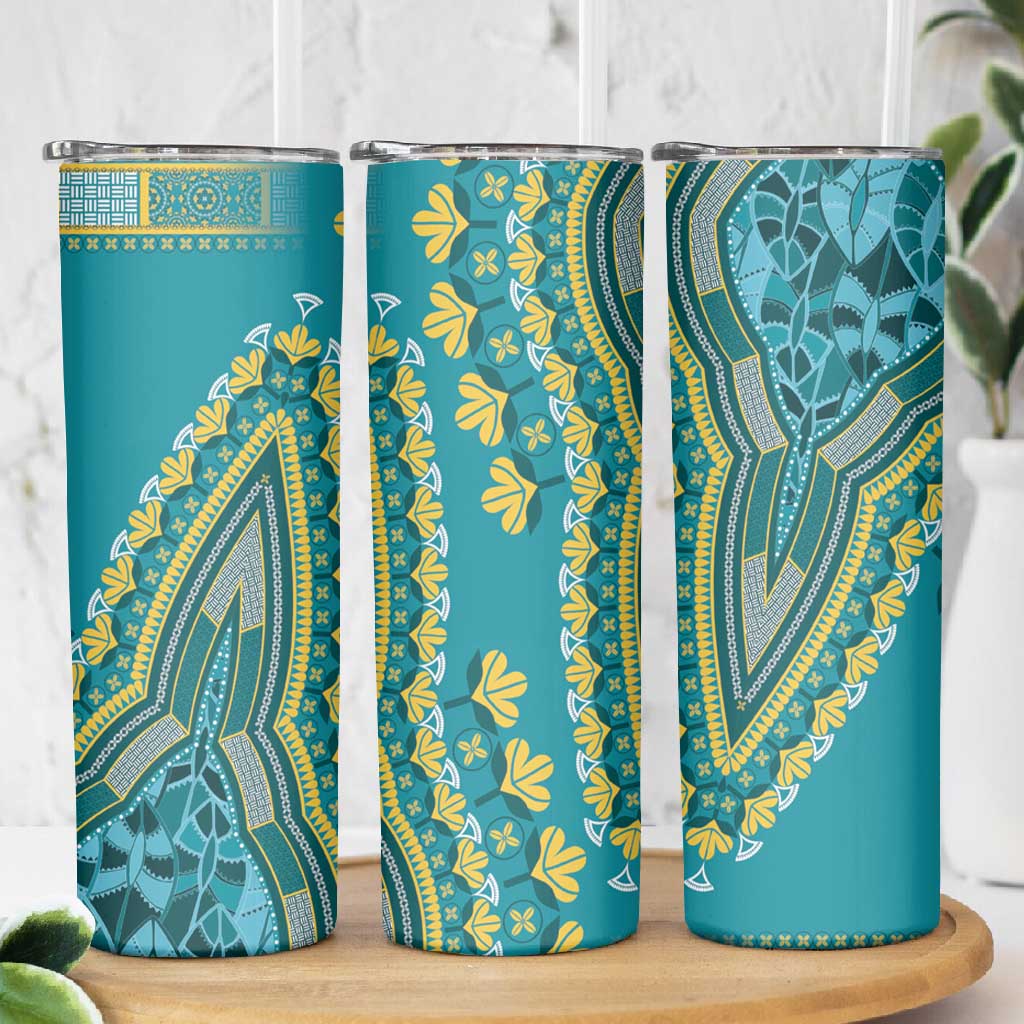 Dashiki Skinny Tumbler Luxury Afro - Teal LT7