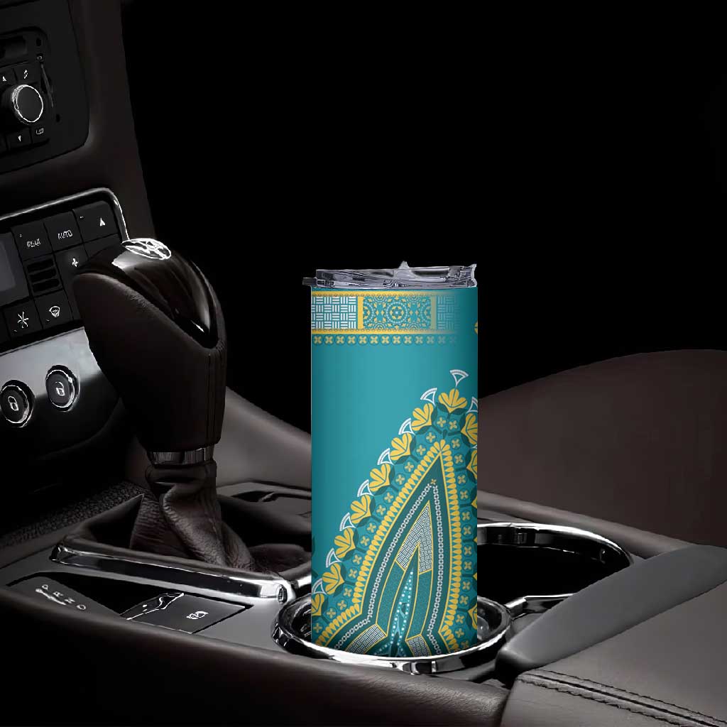 Dashiki Skinny Tumbler Luxury Afro - Teal LT7
