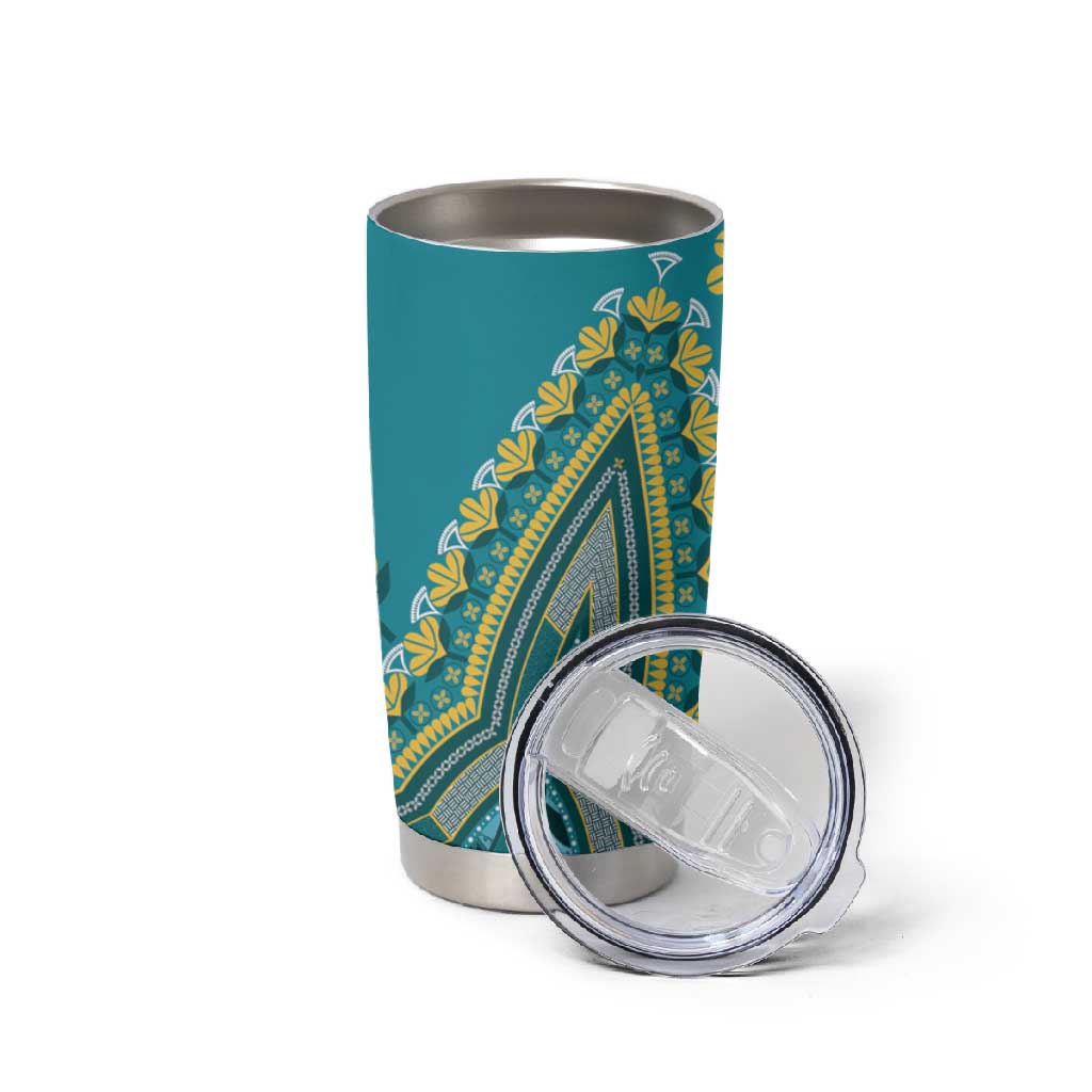 Dashiki Tumbler Cup Luxury Afro - Teal LT7