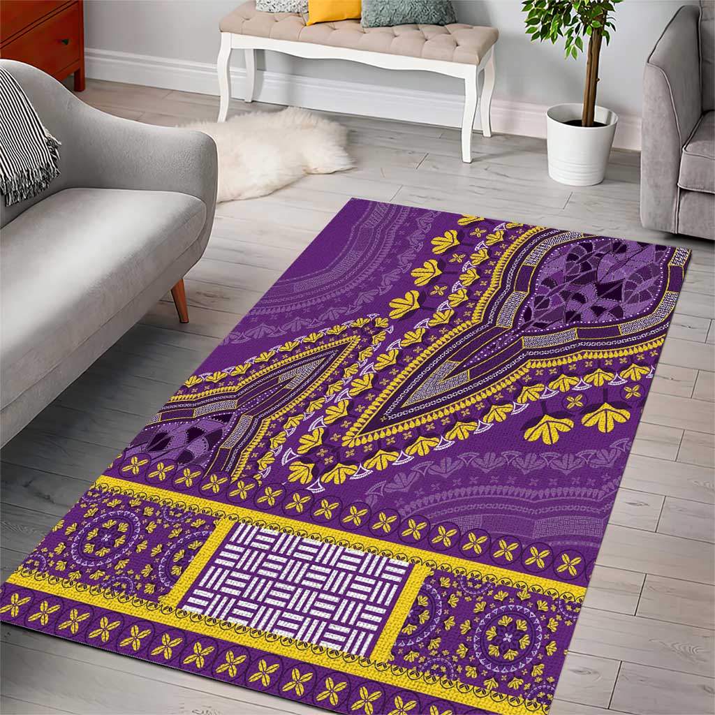 Dashiki Area Rug Luxury Afro - Violet LT7