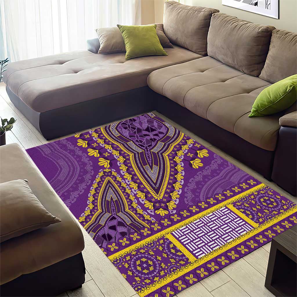 Dashiki Area Rug Luxury Afro - Violet LT7