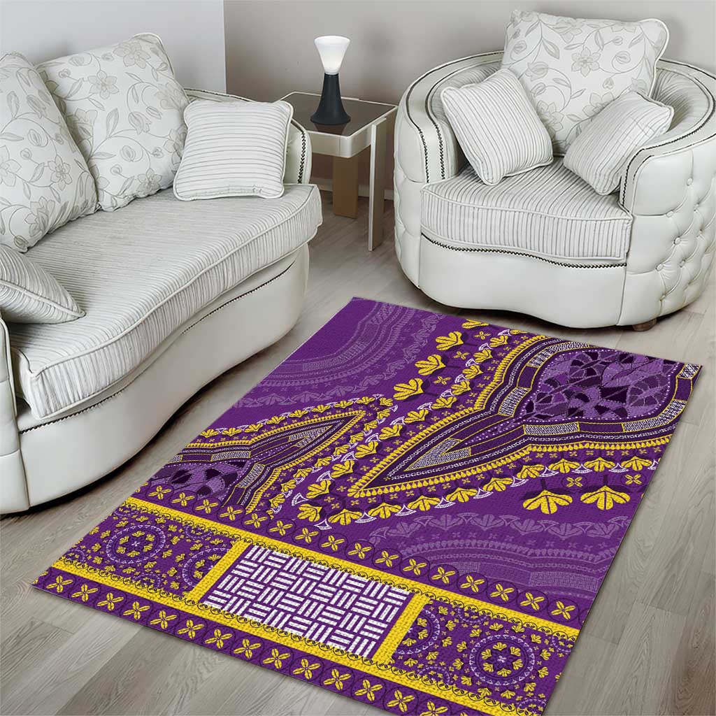 Dashiki Area Rug Luxury Afro - Violet LT7