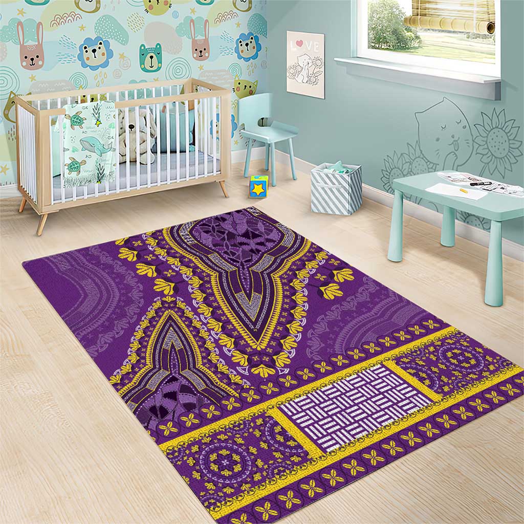 Dashiki Area Rug Luxury Afro - Violet LT7